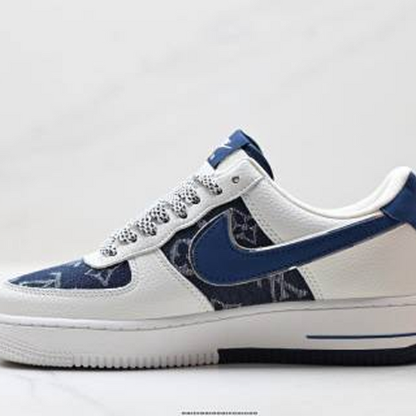 Повсякденні кросівки біло-сині з декоративним принтом 00188 фото