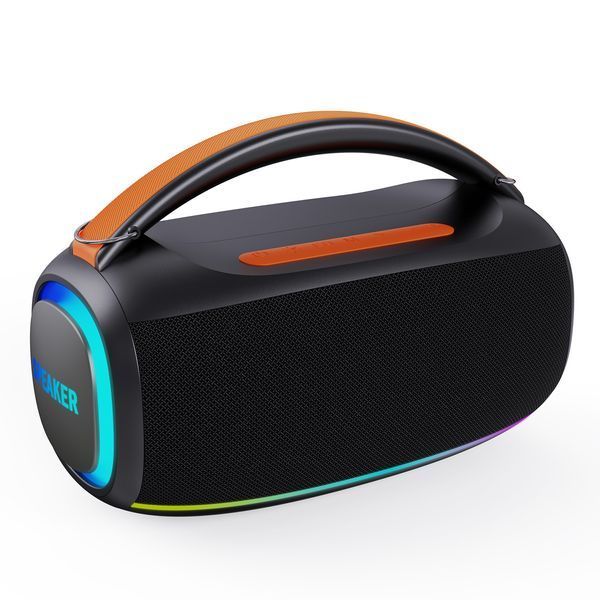 Портативна Bluetooth-колонка бездротова з підсвіткою та акумулятором 00043 фото