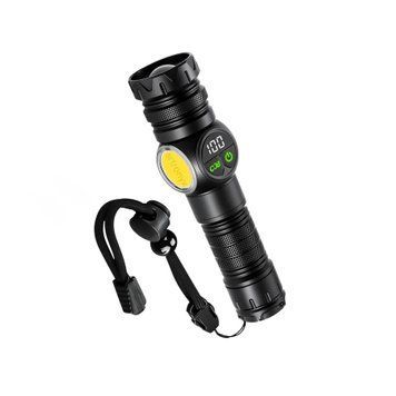 Ліхтарик акумуляторний LED,USB фонарик 00046 фото