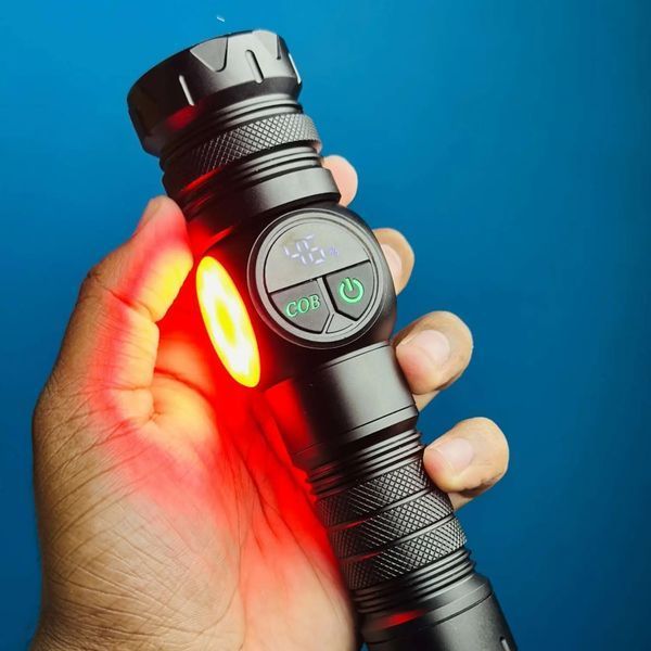 Ліхтарик акумуляторний LED,USB фонарик 00046 фото