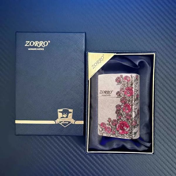 Металева бензинова запальничка ZORRO,зажигалка 00114 фото
